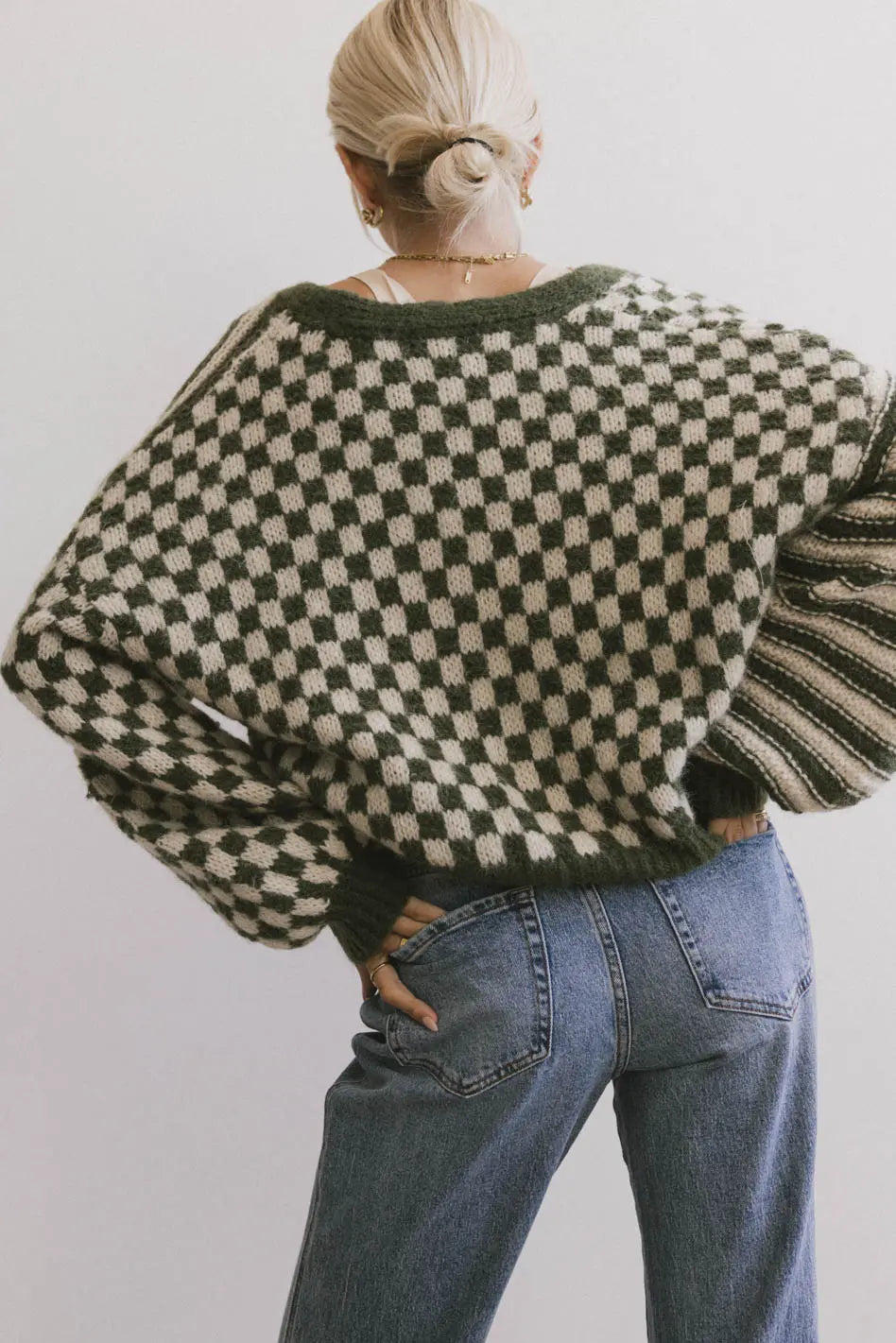 Janey Cardigan in Olive FINAL SALE