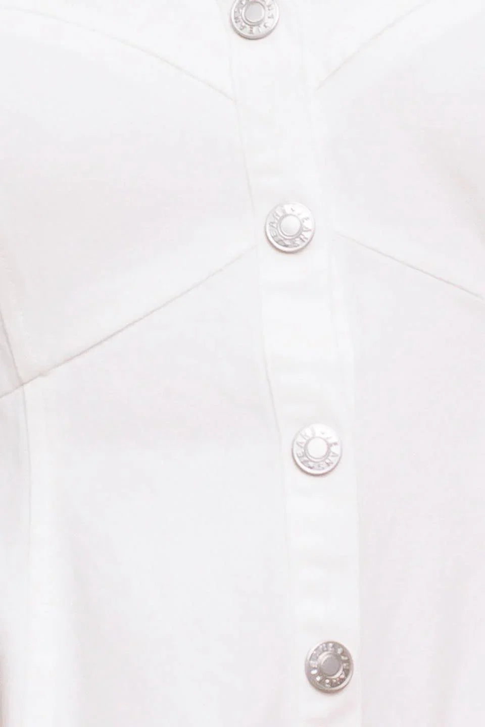 BREE BUTTON DOWN MIDI DRESS WHITE