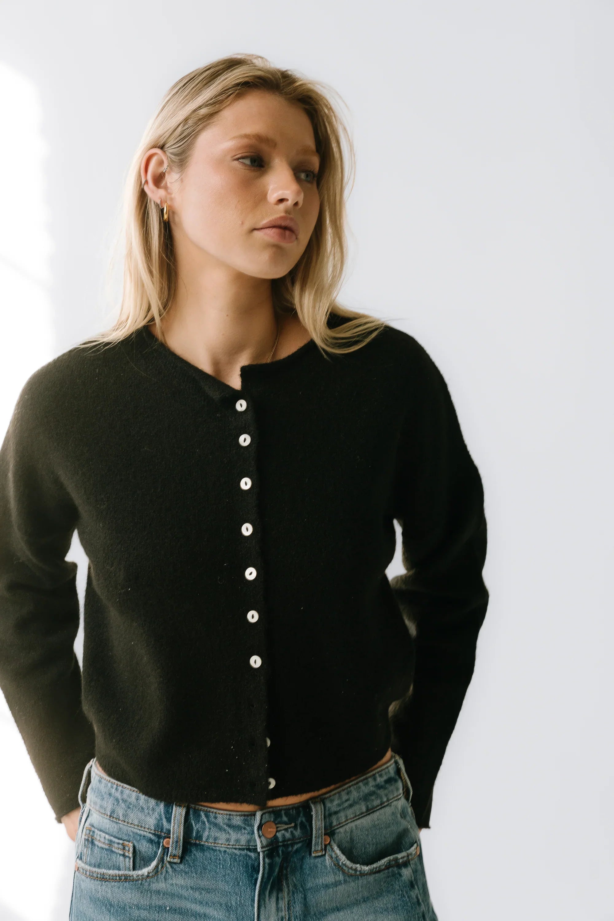 Maci Cardigan in Black FINAL SALE