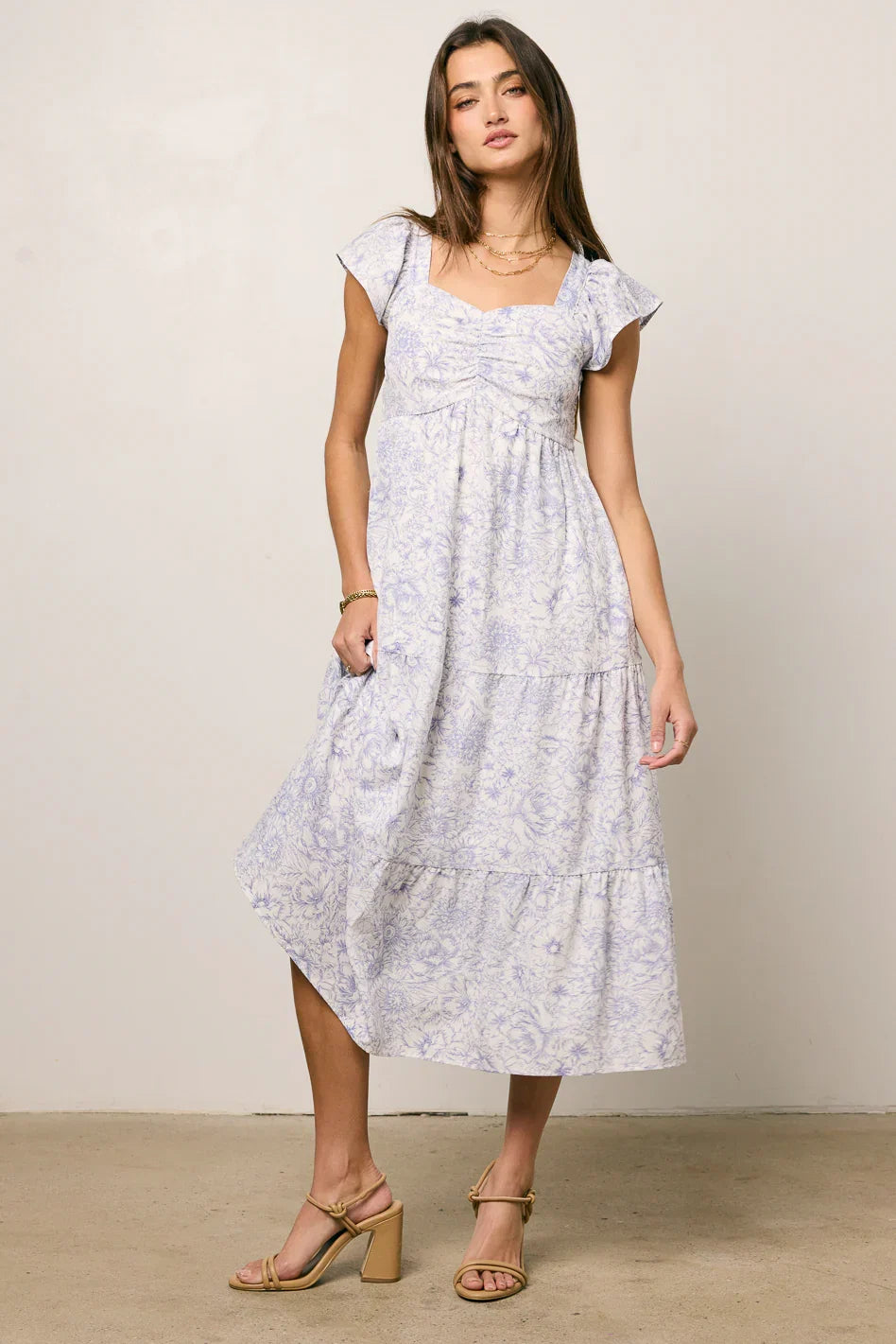 Jenny Floral Midi Dress FINAL SALE