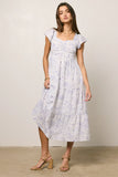 Jenny Floral Midi Dress FINAL SALE