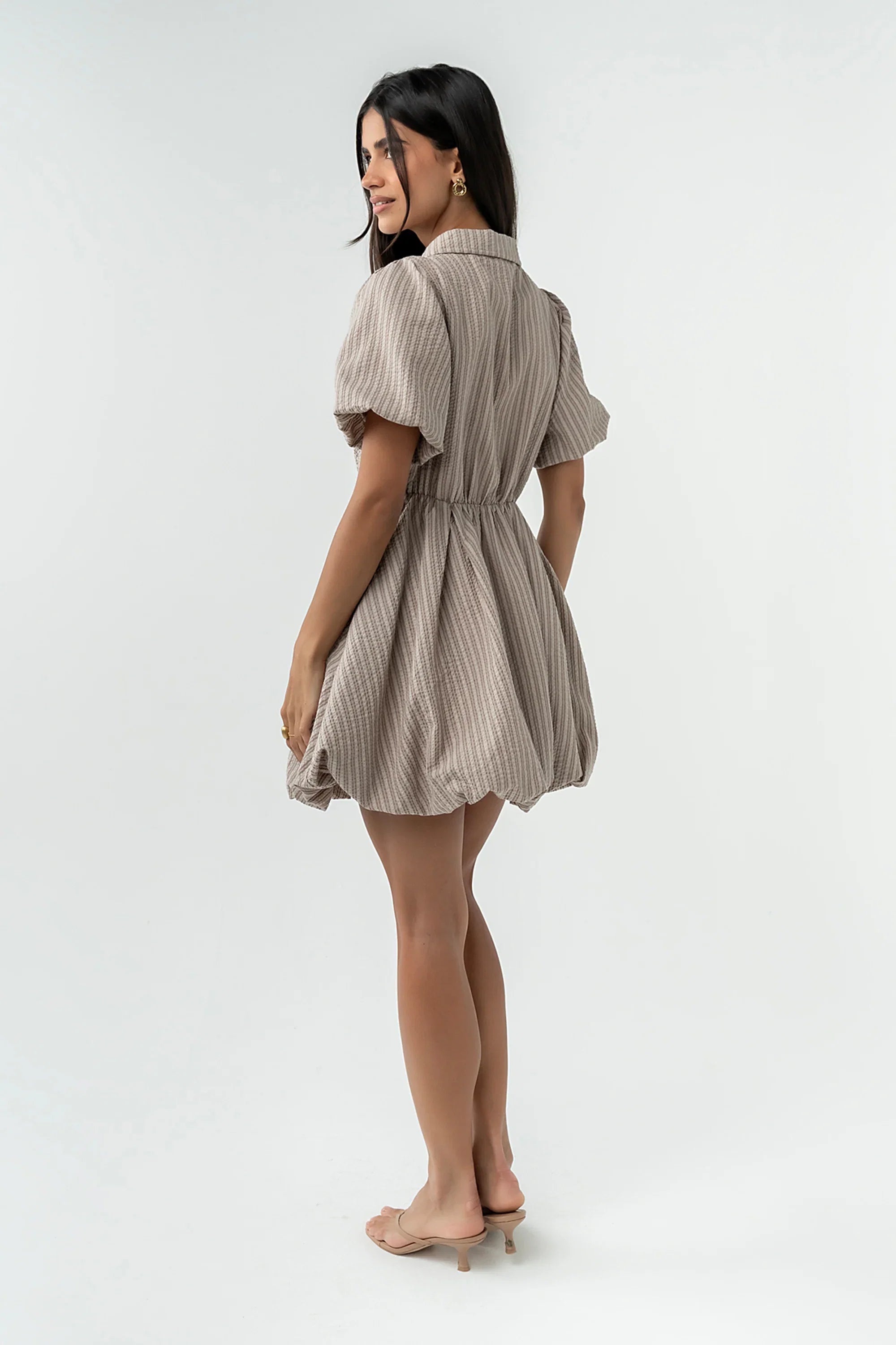 Marta Striped Bubble Dress