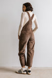 Tansy Corduroy Overalls in Brown FINAL SALE