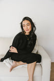 Lilly Cable Knit Skirt in Black FINAL SALE
