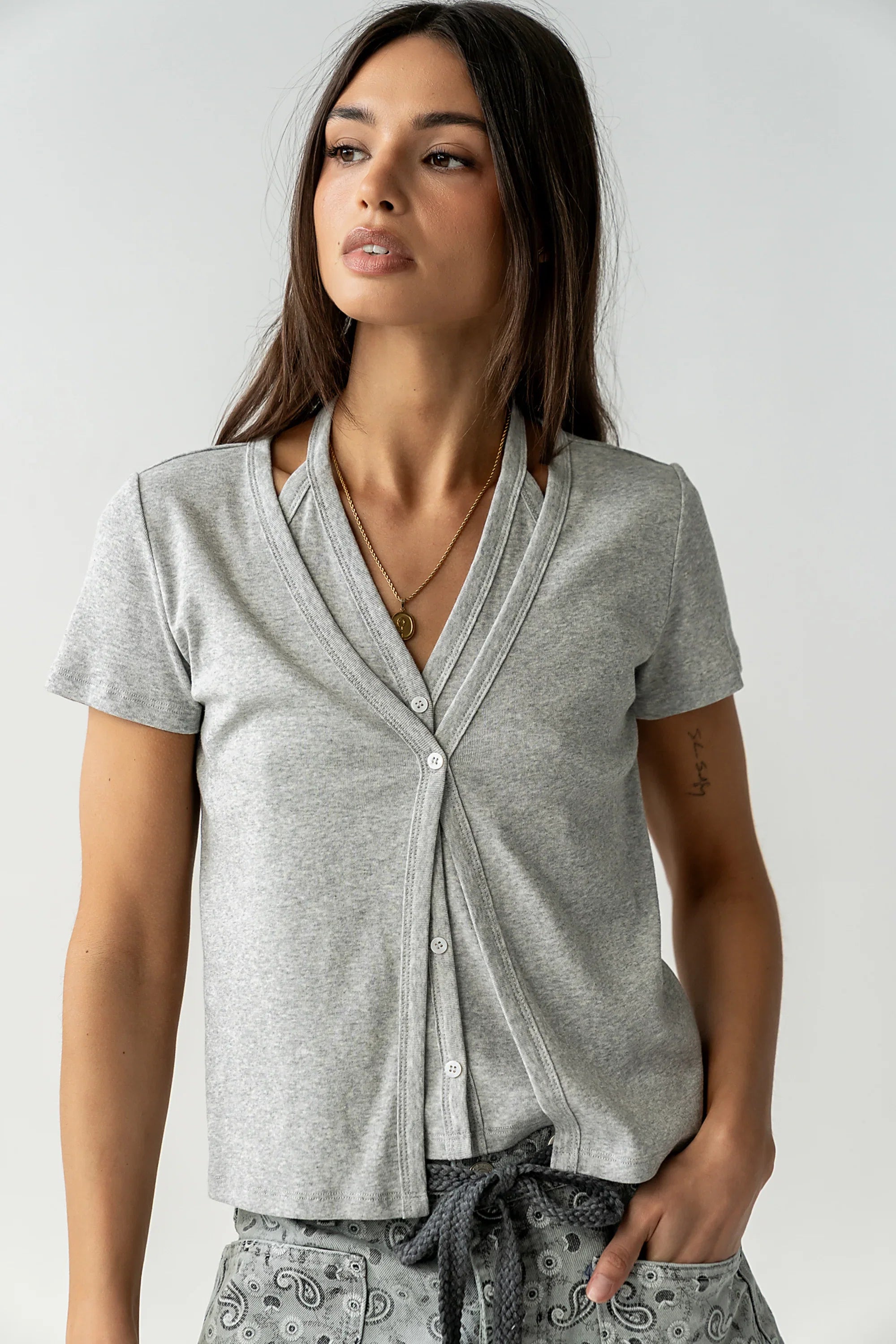 Hana Double Layer Top