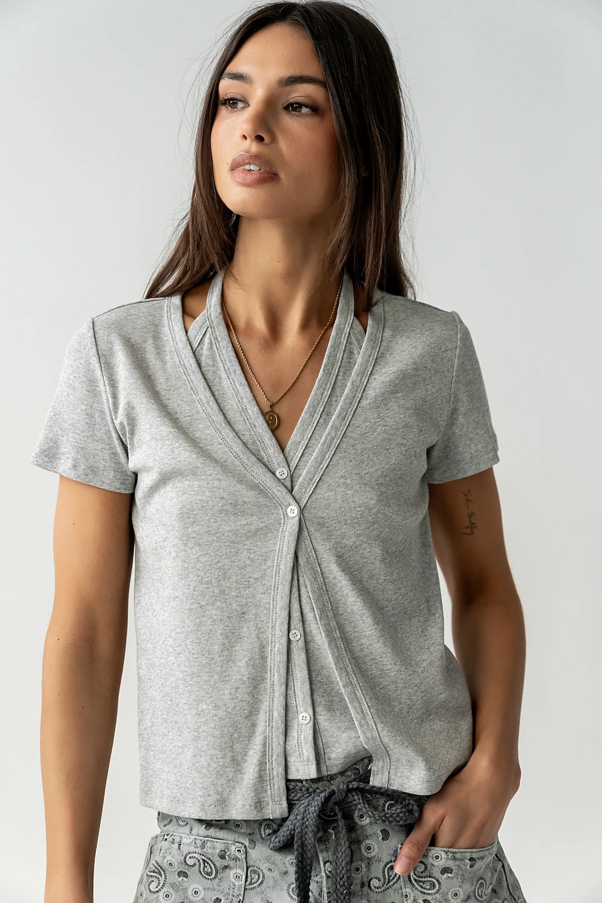 Hana Double Layer Top
