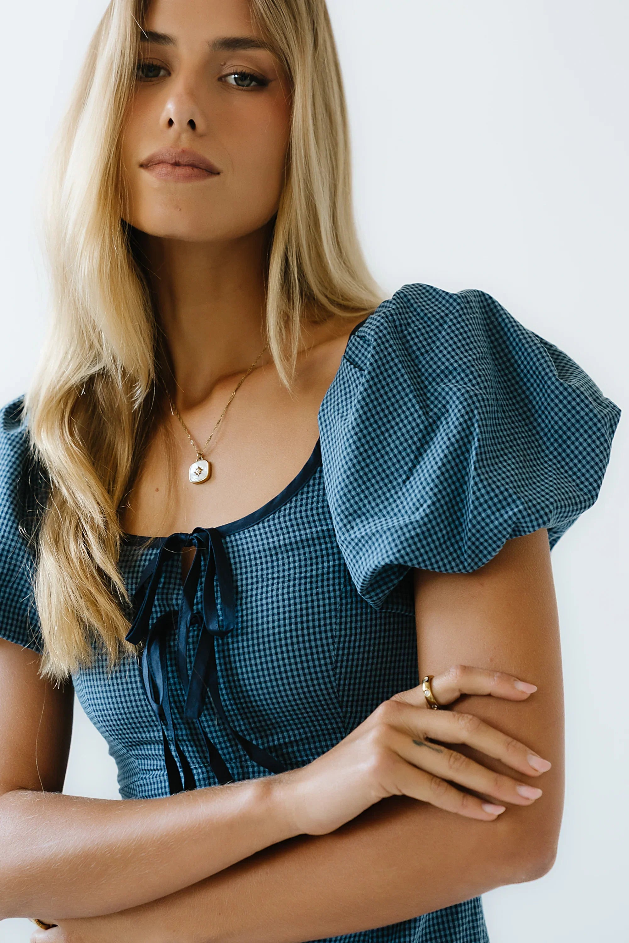 Elle Gingham Midi Dress FINAL SALE