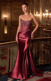 SONIA GOWN STRAPLESS SCOOP BODICE WITH DROP WAIST