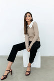 Reya Straight Leg Jeans in Washed Black