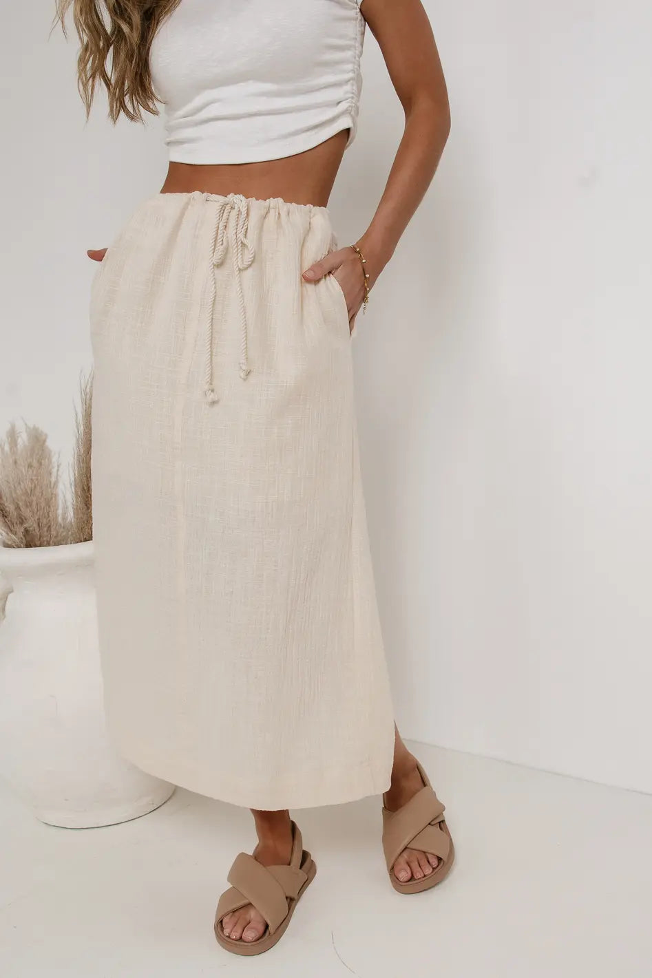 Kelilah Textured Skirt FINAL SALE