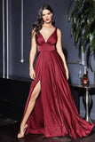 Kinsley Gown Soft Satin A line Dress