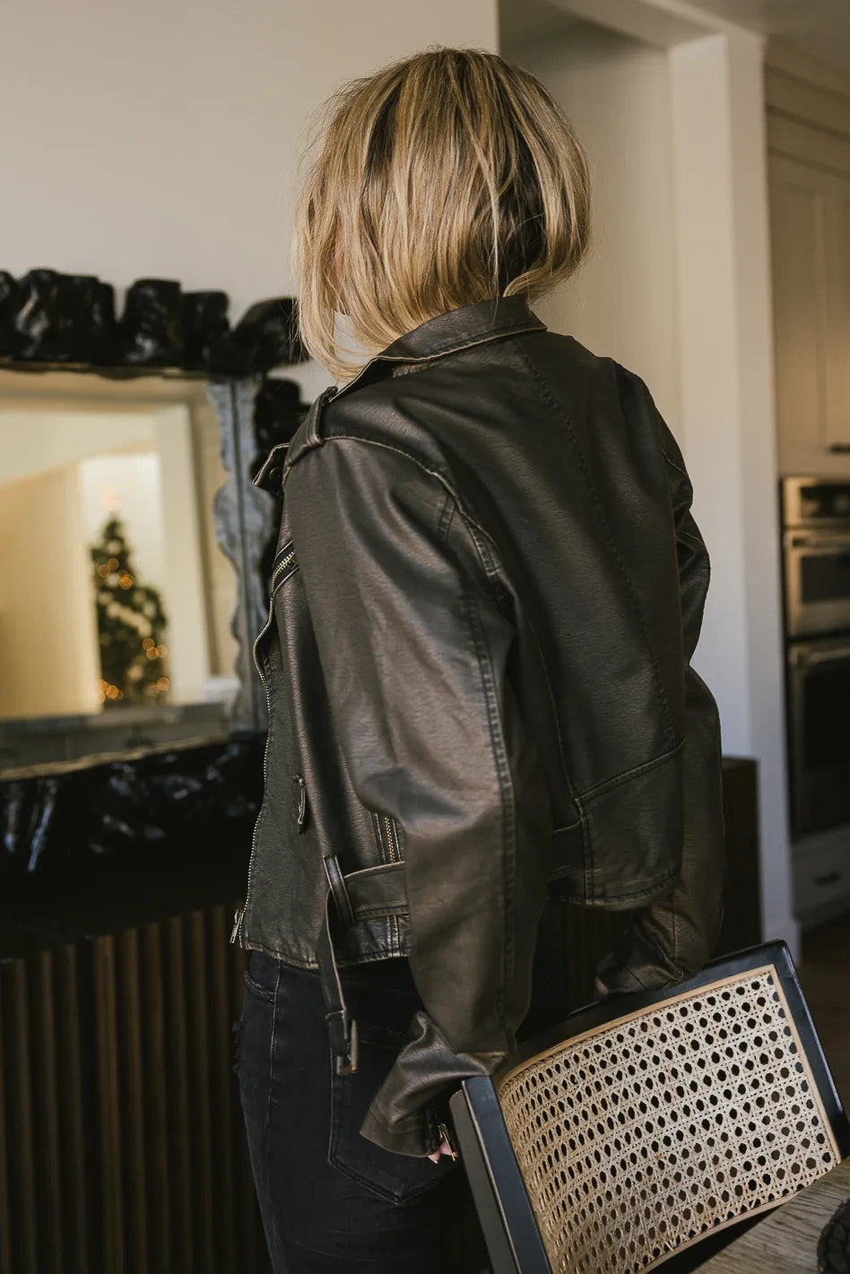 Vintage Washed Moto Jacket FINAL SALE