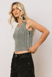 Brayden Cable Knit Sweater in Green FINAL SALE
