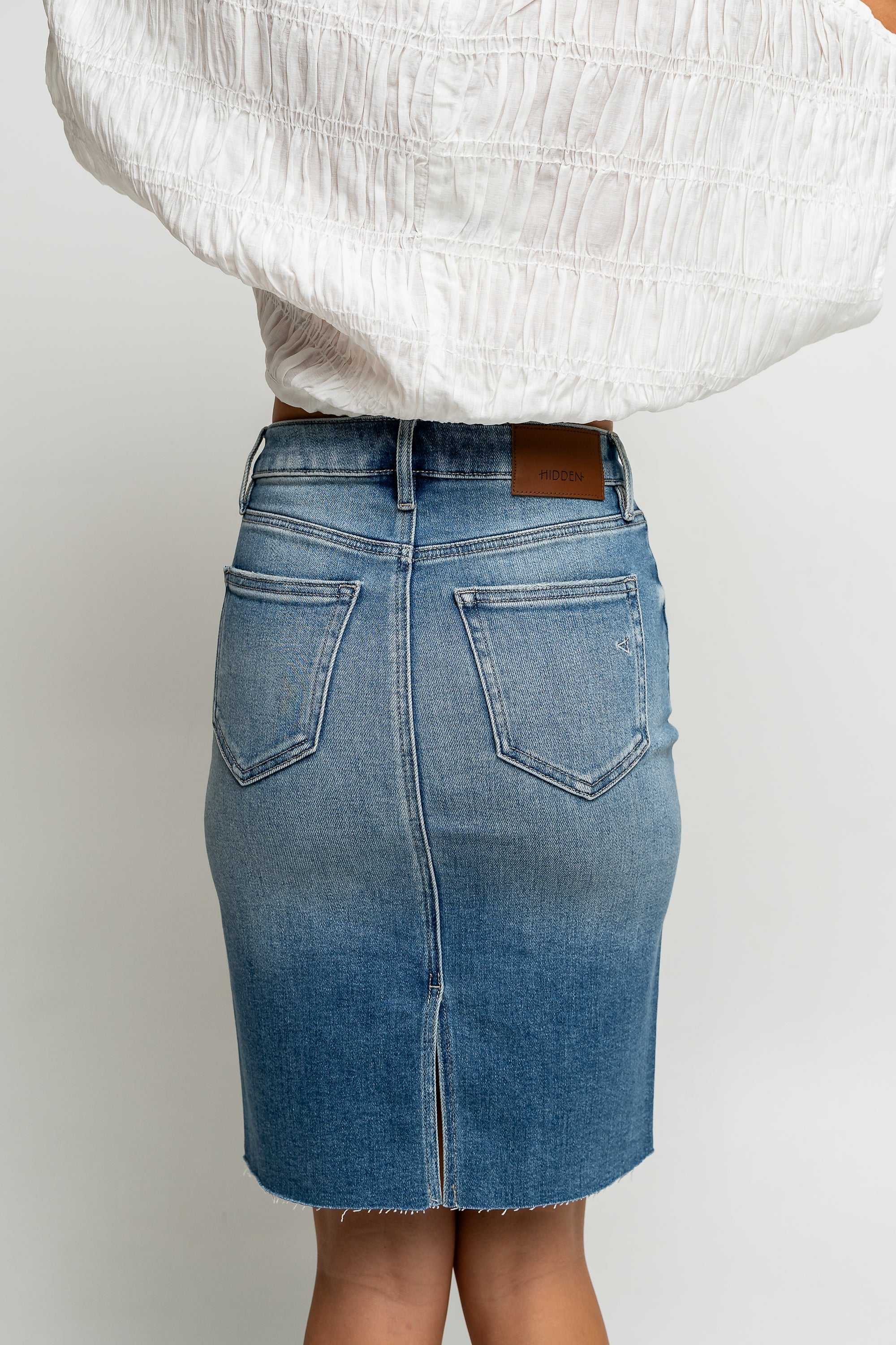 Louise Denim Midi Skirt FINAL SALE