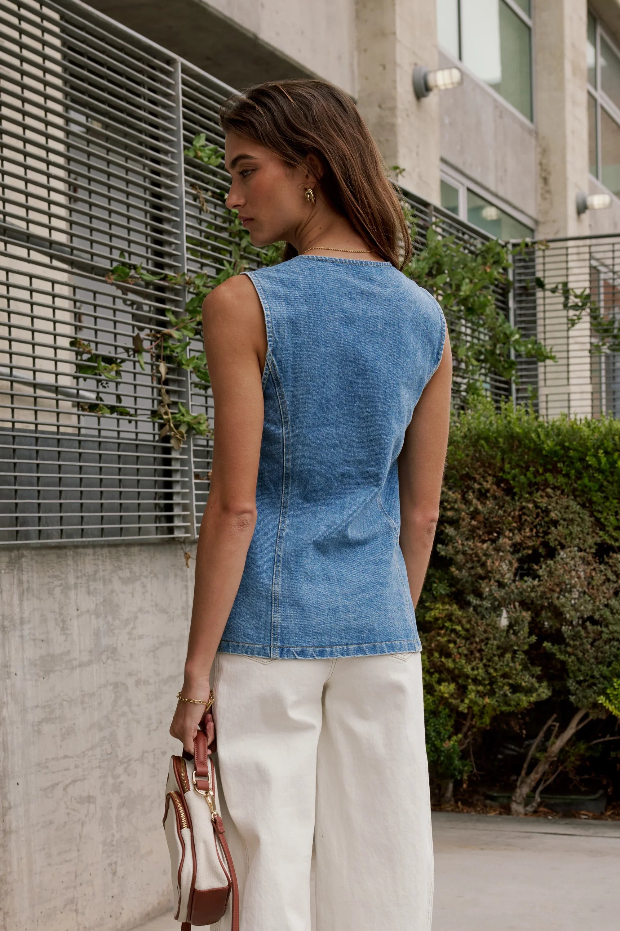 Lyra Denim Vest FINAL SALE