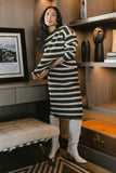 Alani Striped Sweater in Green FINAL SALE