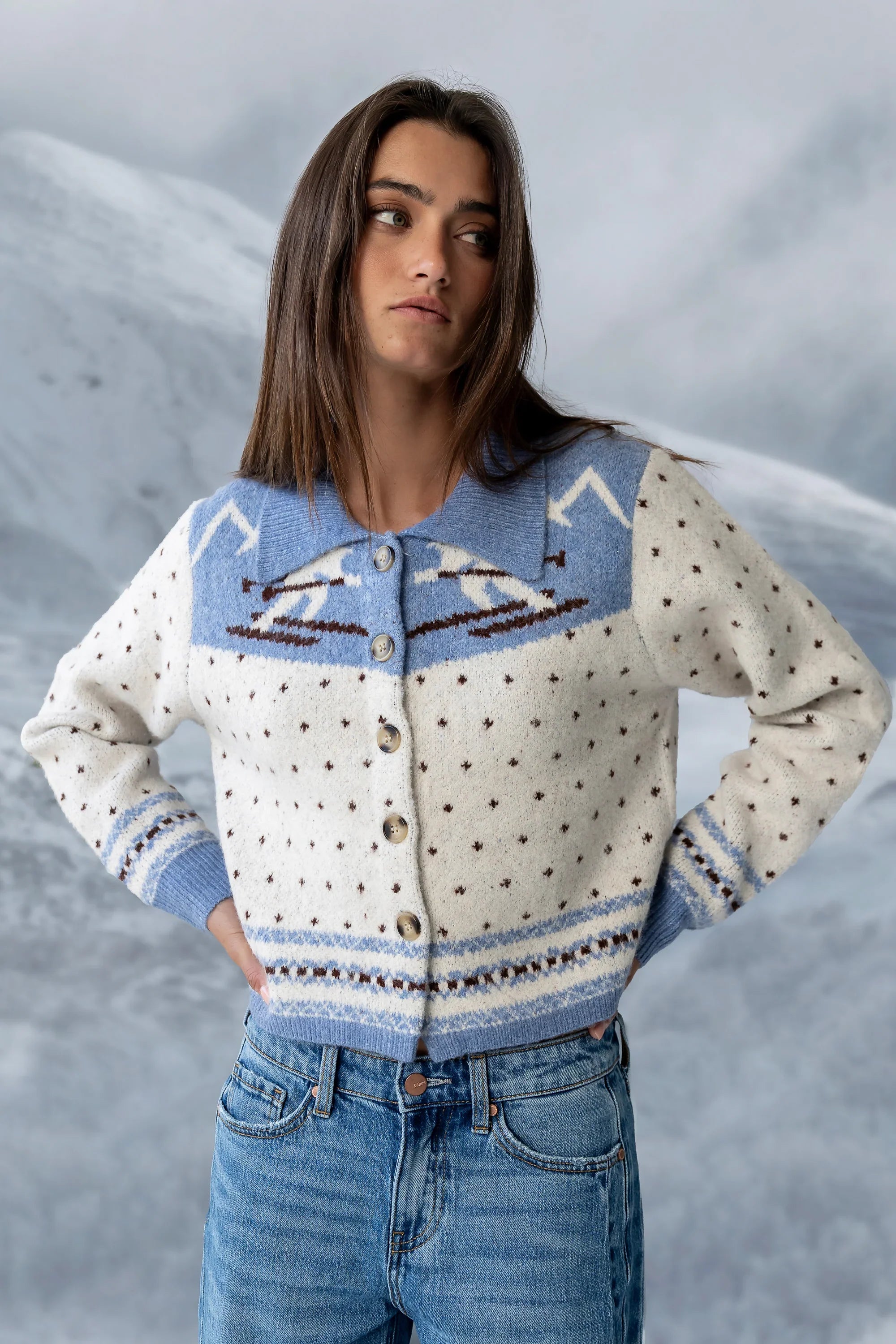 Henry Collared Knit Cardigan FINAL SALE