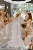 Boho Mermaid V Neck Lace Wedding Dresses