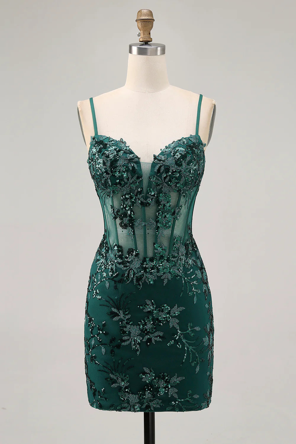Royal Blue Sequins Corset Sequins Tight Homecoming Dress