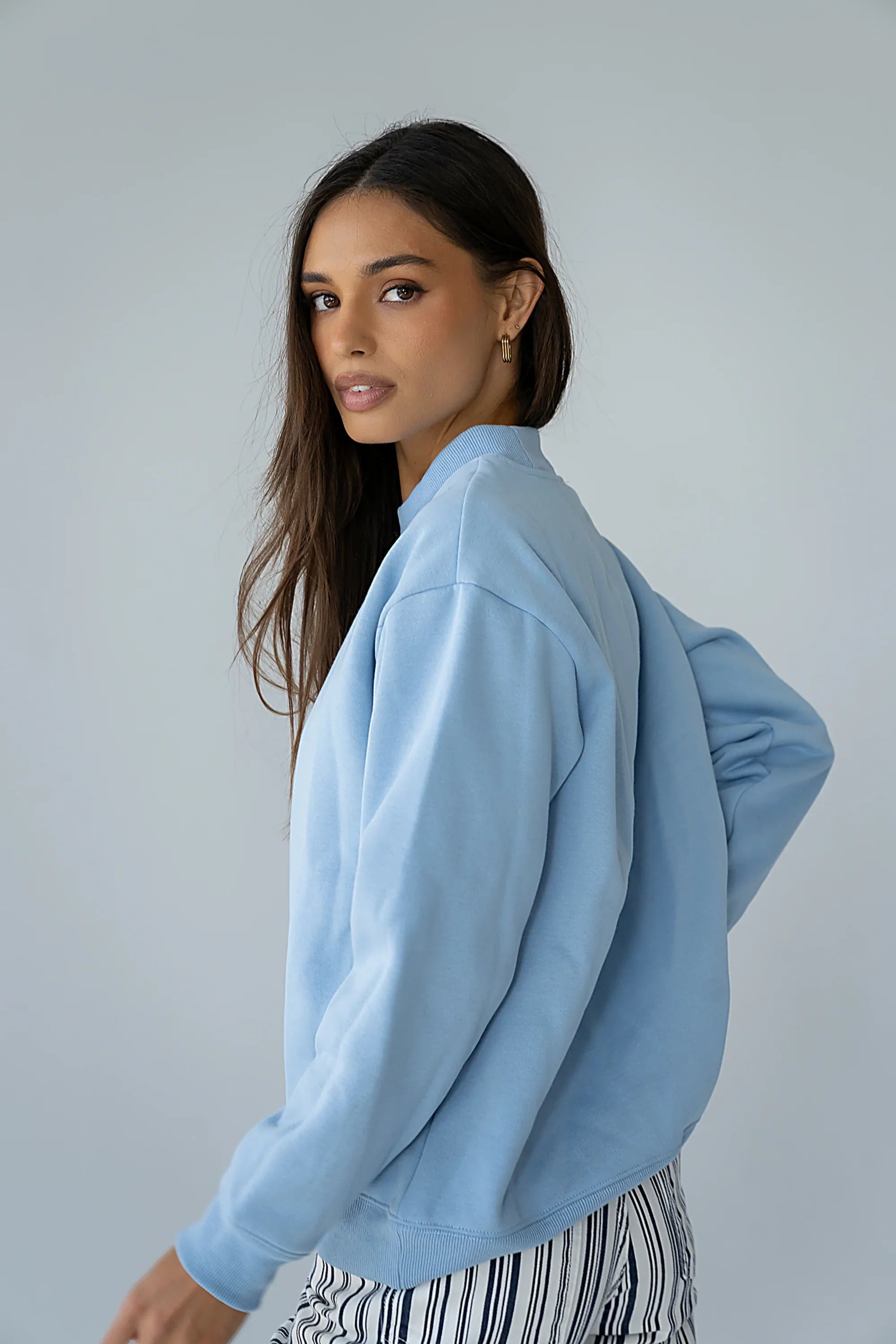 Marie Oversized Sweatshirt in Blue