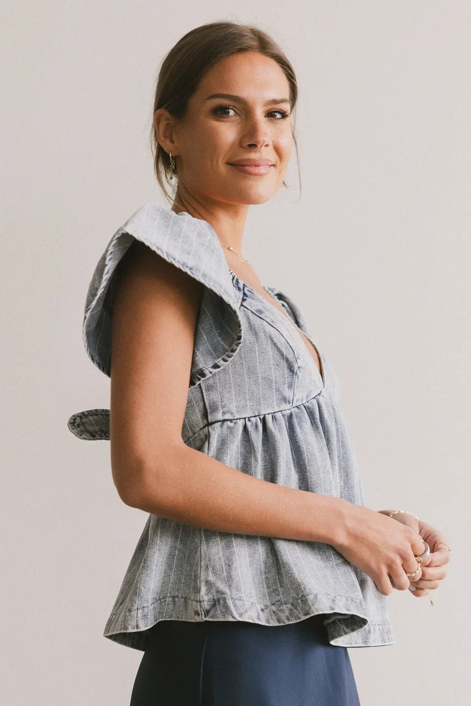 Tierra Denim Blouse FINAL SALE
