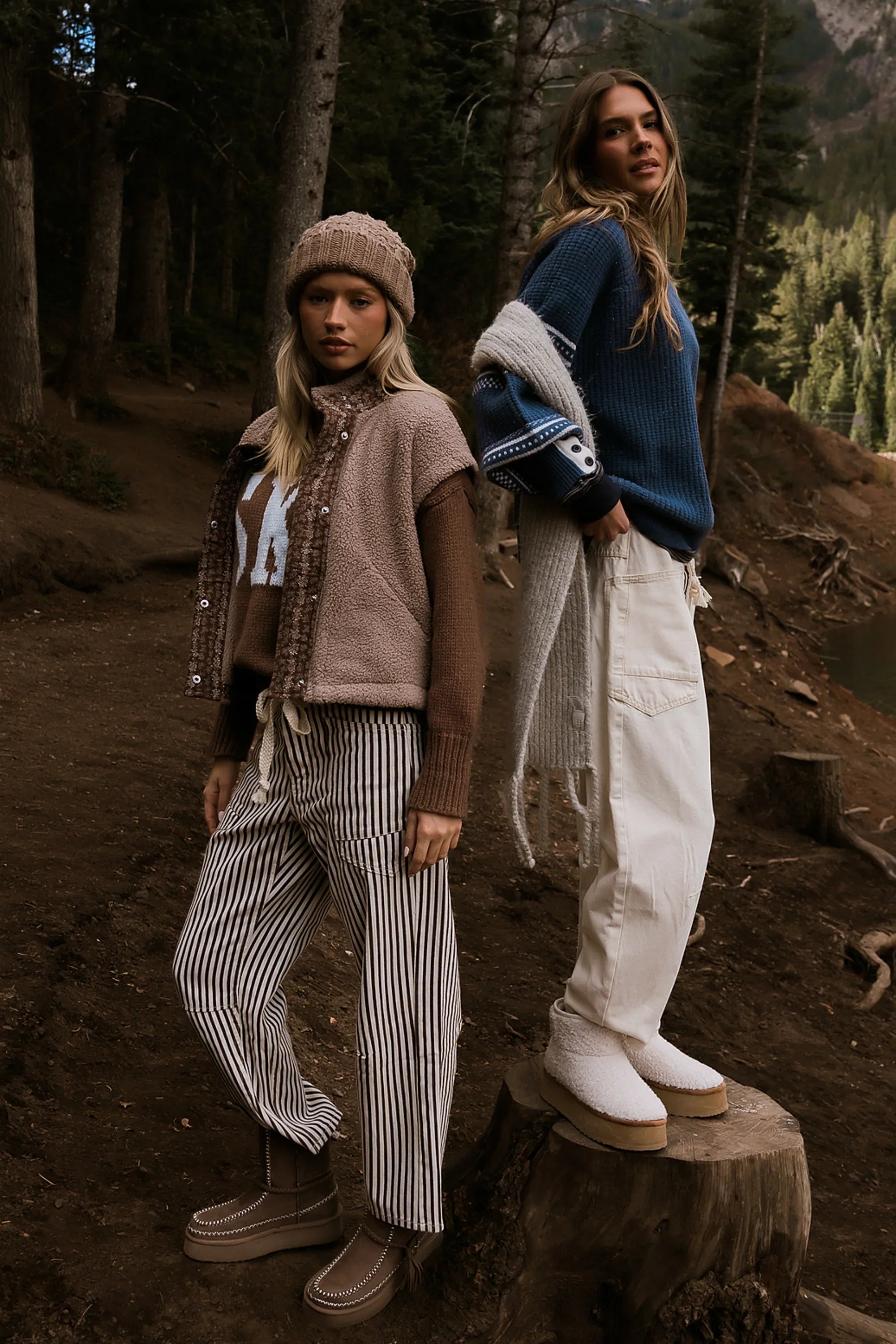 Jocelyn Barrel Jeans in Brown