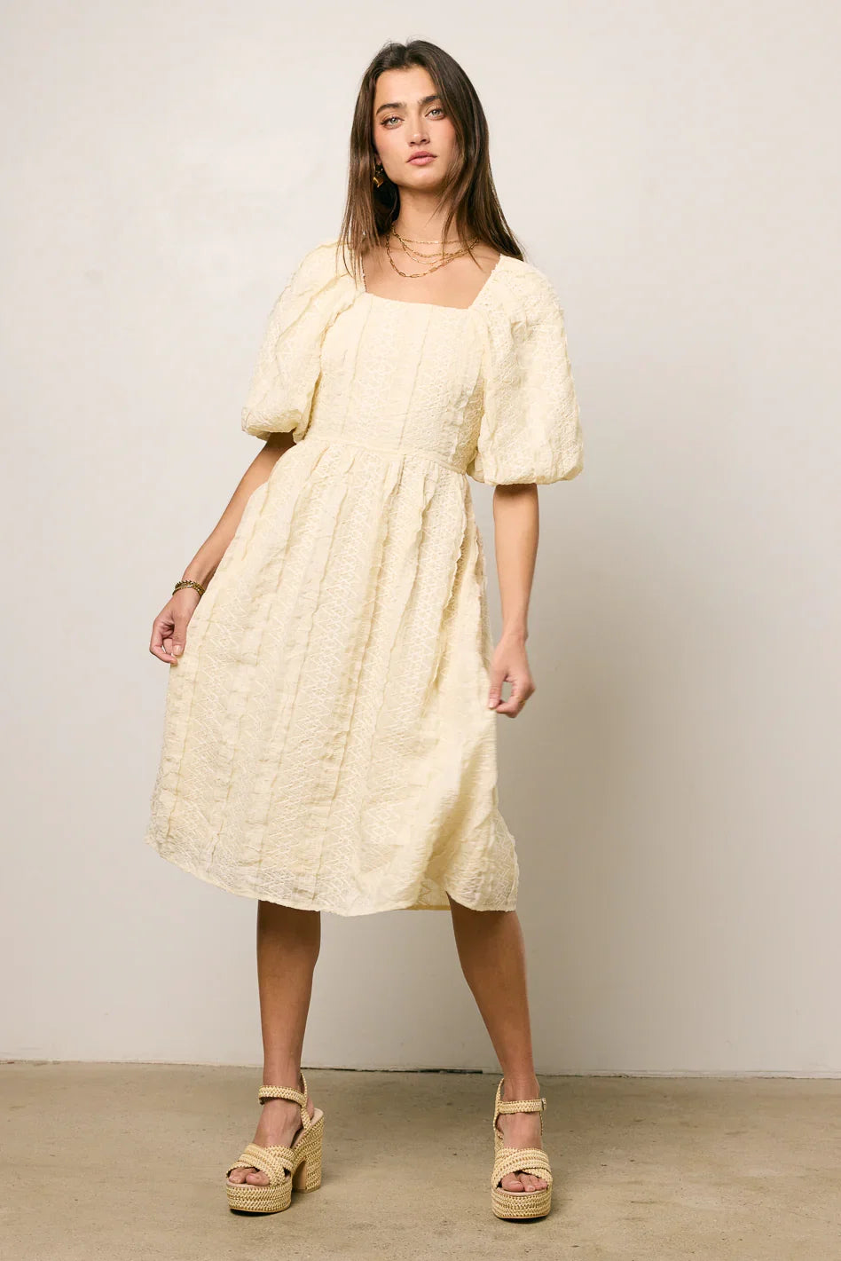 Gillie Textured Mini Dress FINAL SALE