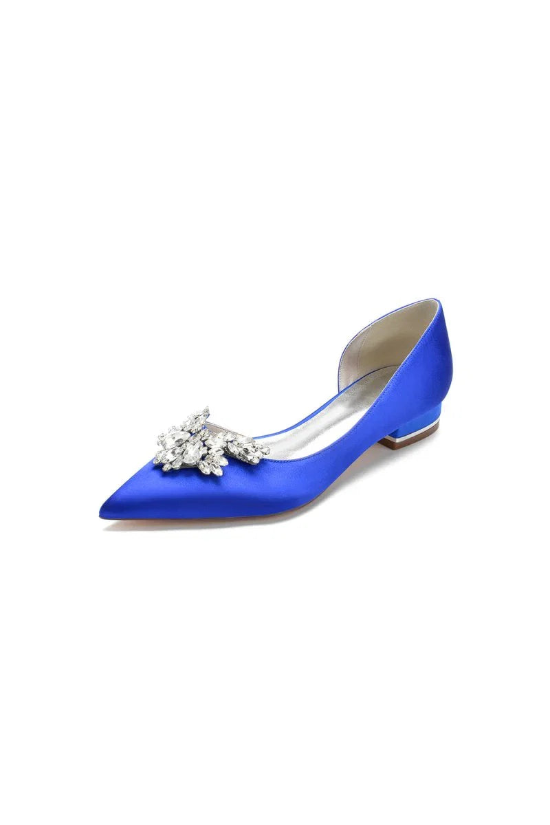 Crystal Pointed Toe Flats