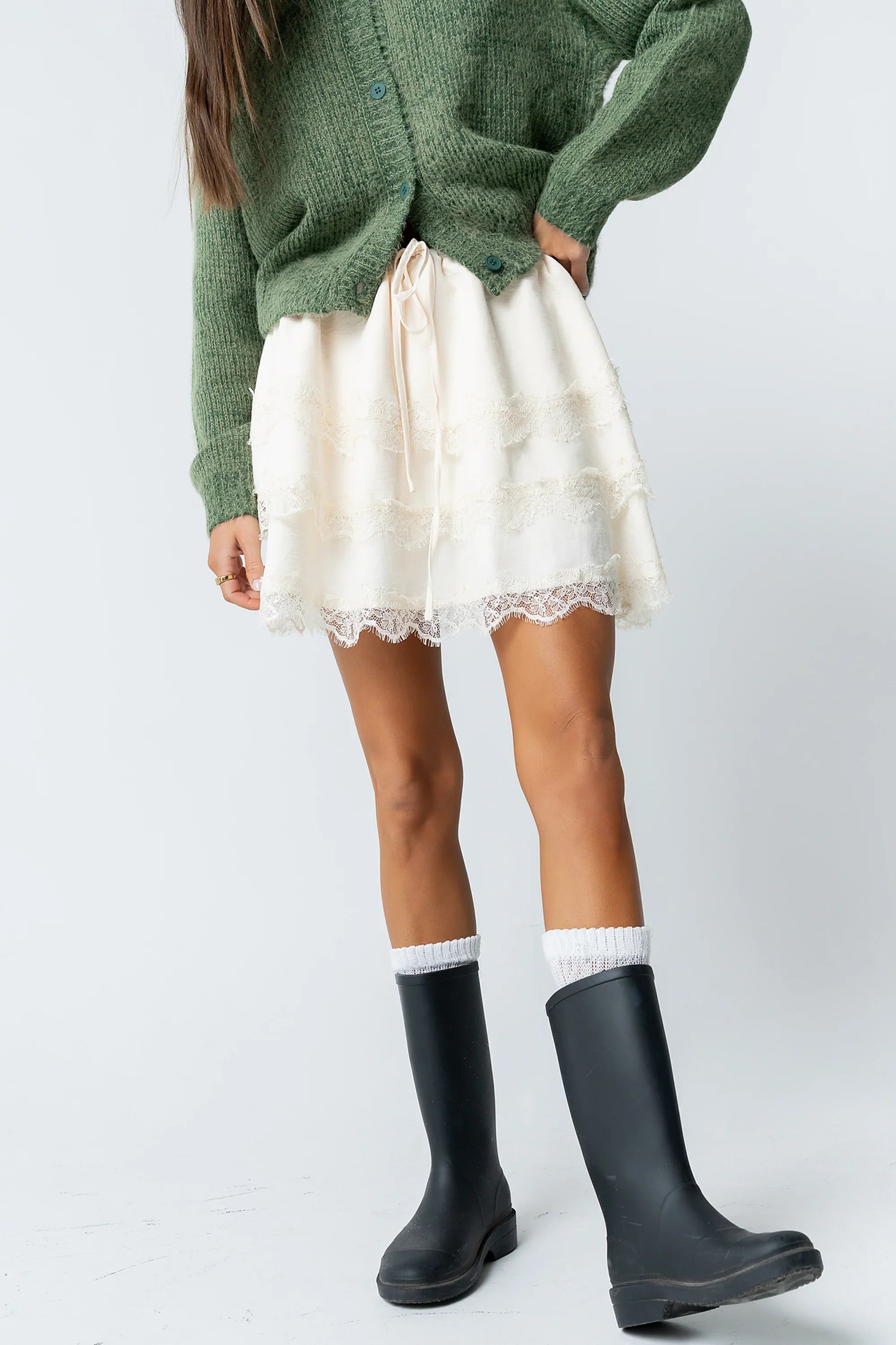 Marsha Lace Mini Skirt FINAL SALE
