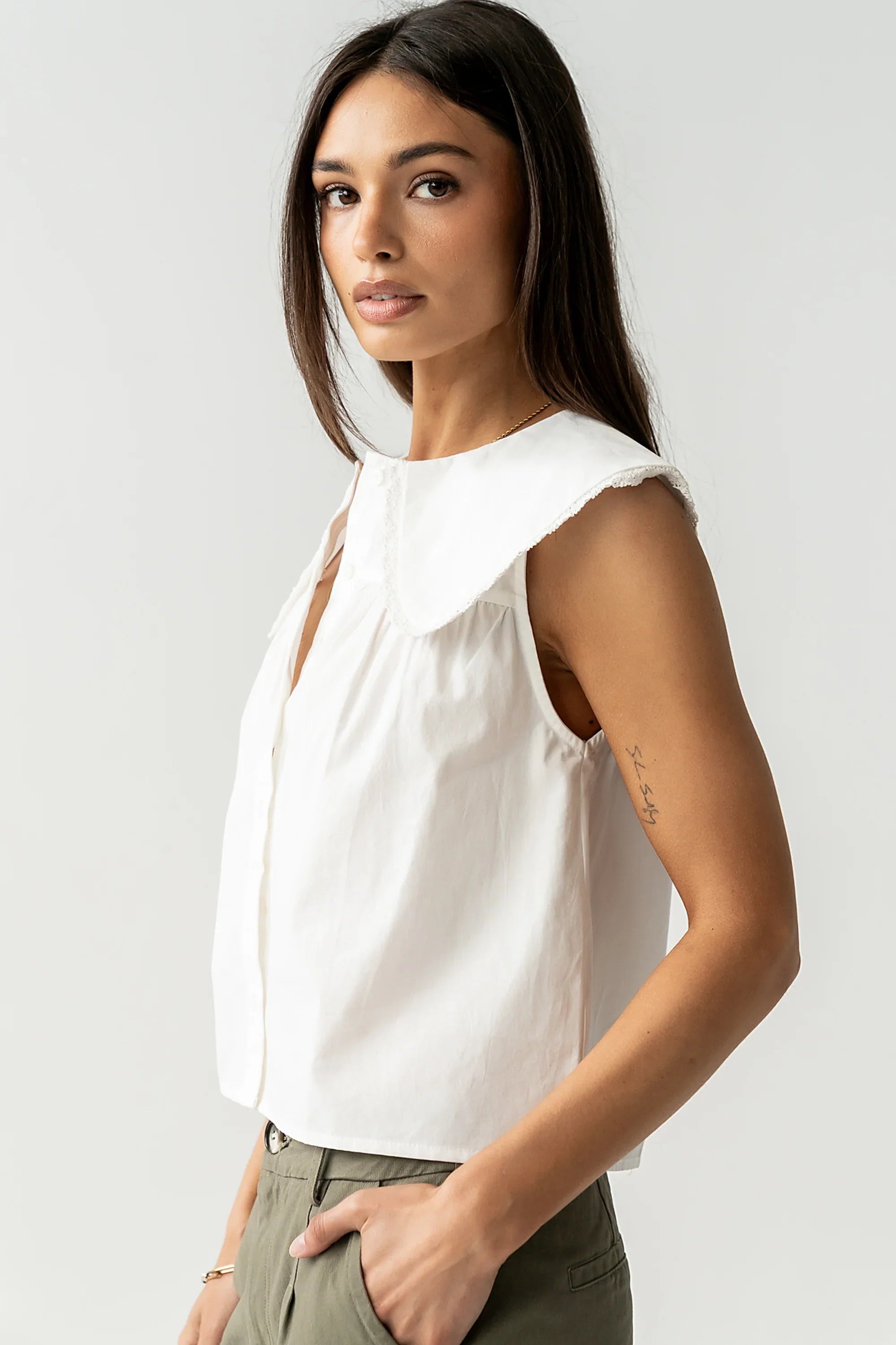 Carlson Collared Top