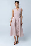 Jaynie Midi Dress in Rose