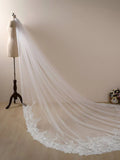 Flower Lace Cathedral Veil Bridal Veil Wedding Veil