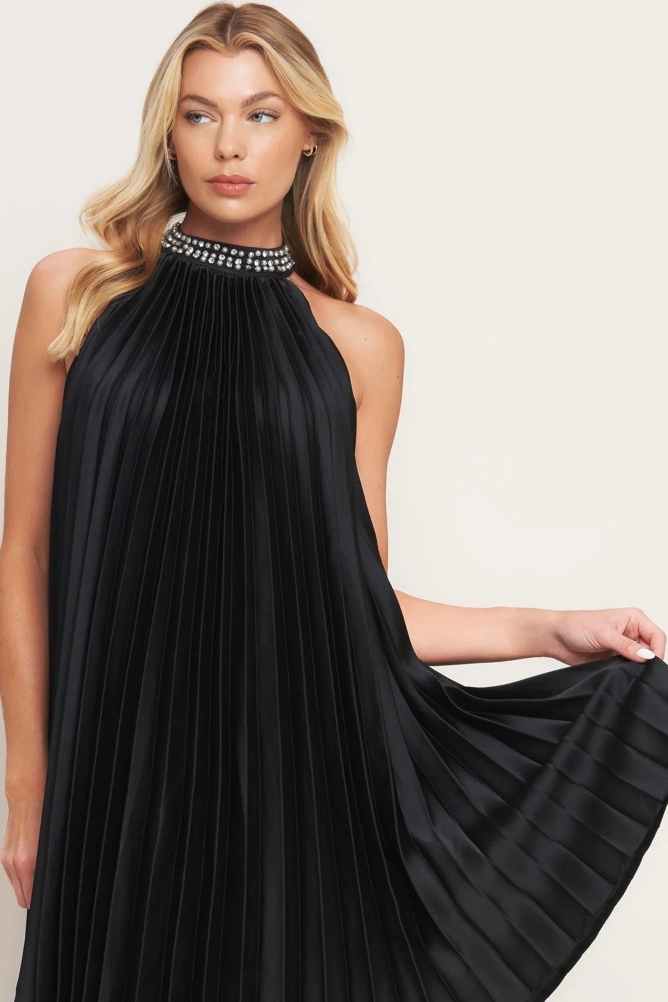 FIESTA FRIDAY PLEATED MINI DRESS