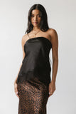 Pura Lace Trim Tube Top in Black