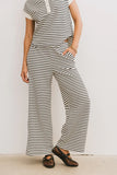 Zia Striped Bottoms in Black