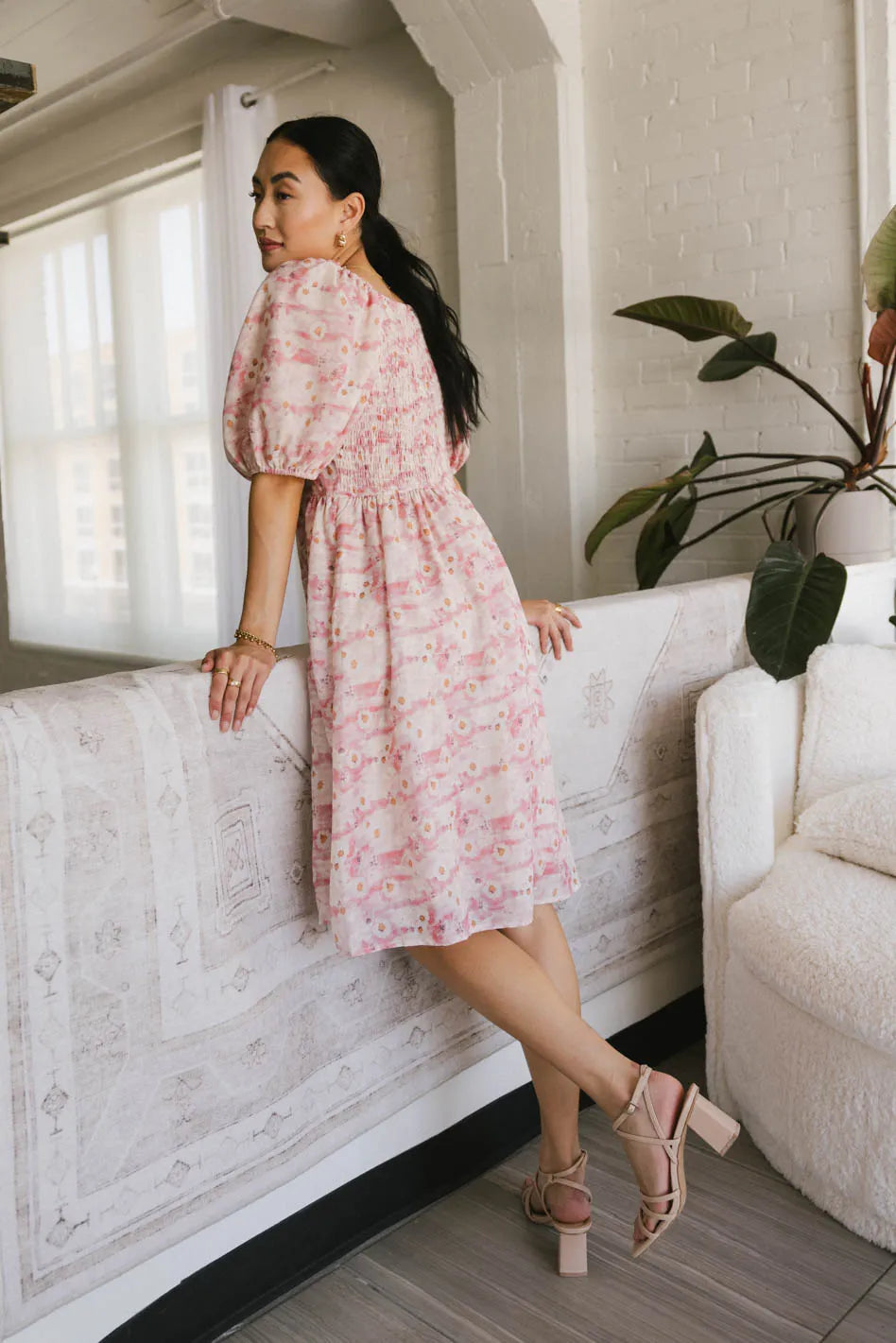 Hannah Floral Midi Dress FINAL SALE
