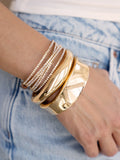 Squared Shine Bangle Bracelet