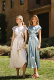 Rosalind Midi Dress in Blue FINAL SALE
