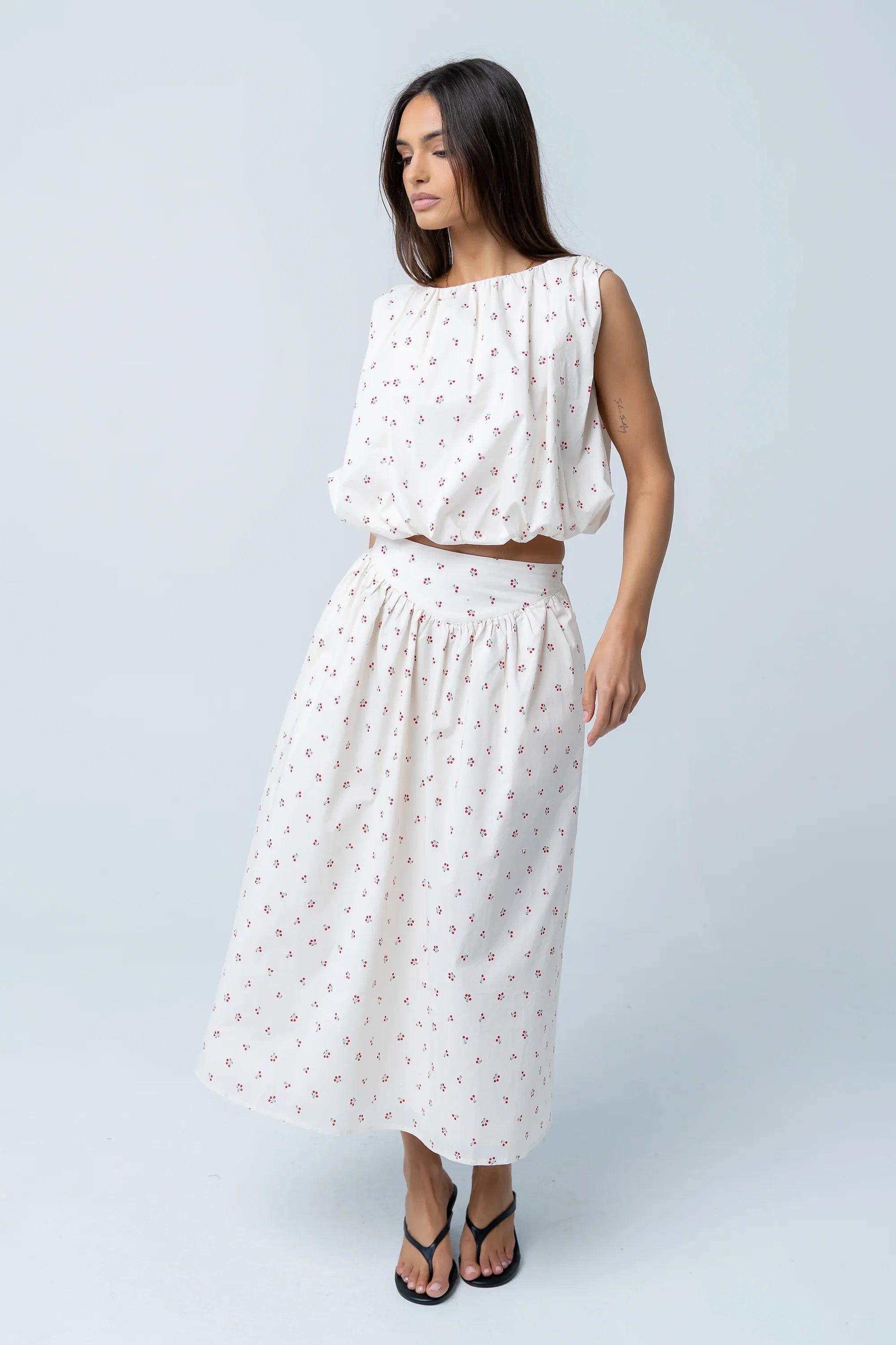 Tyla Cherry Sleeveless Blouse