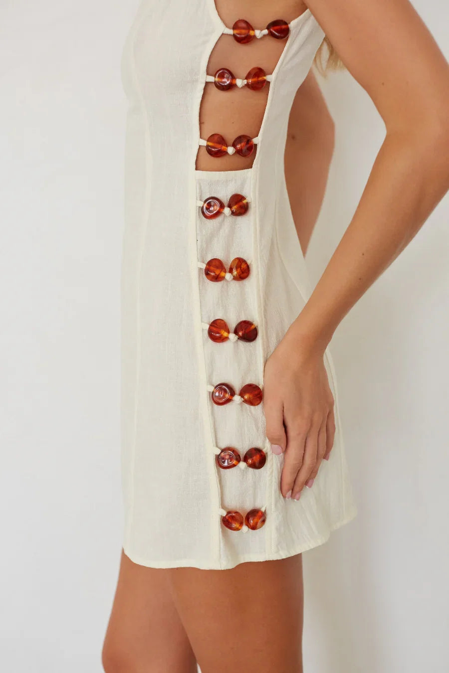 Zayla Beaded Mini Dress