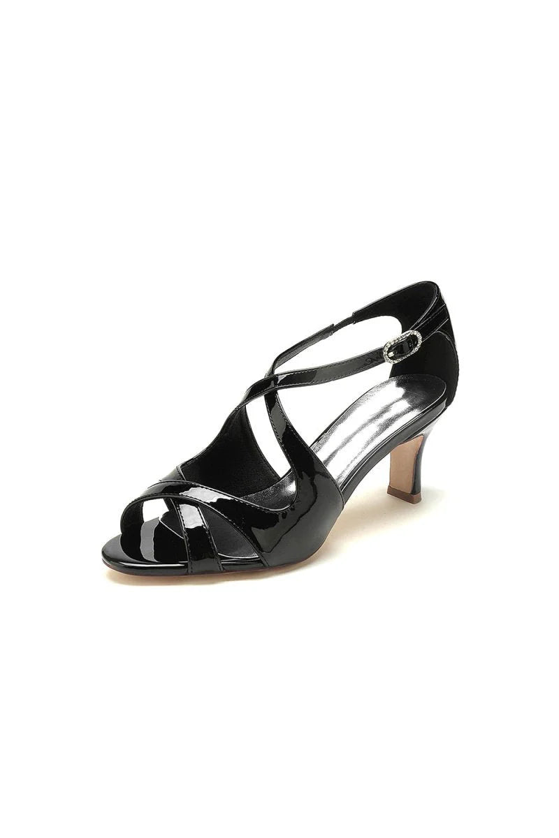 Open Toe Wedding Shoes with Straps