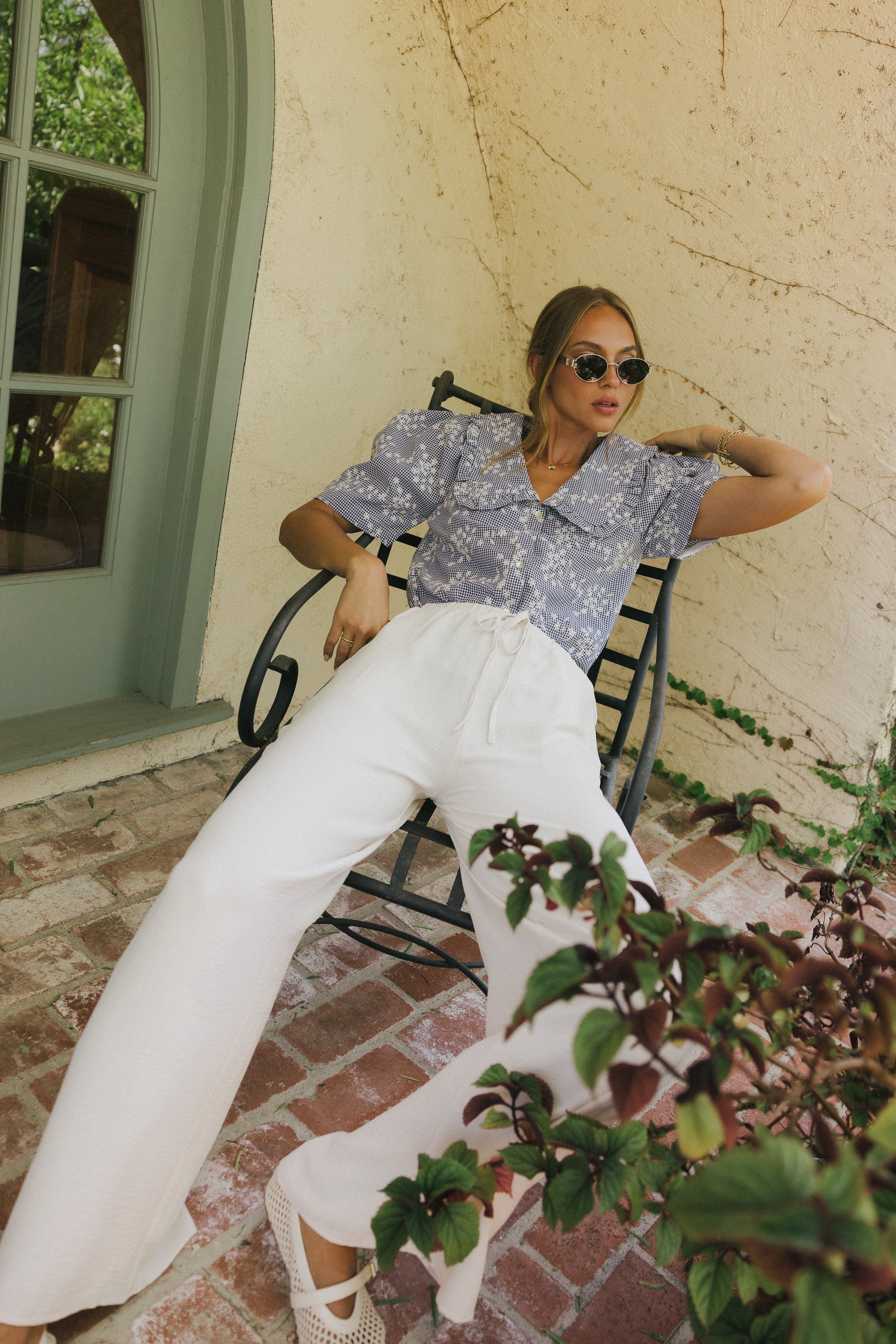 Salma Wide Leg Pants in Oatmeal