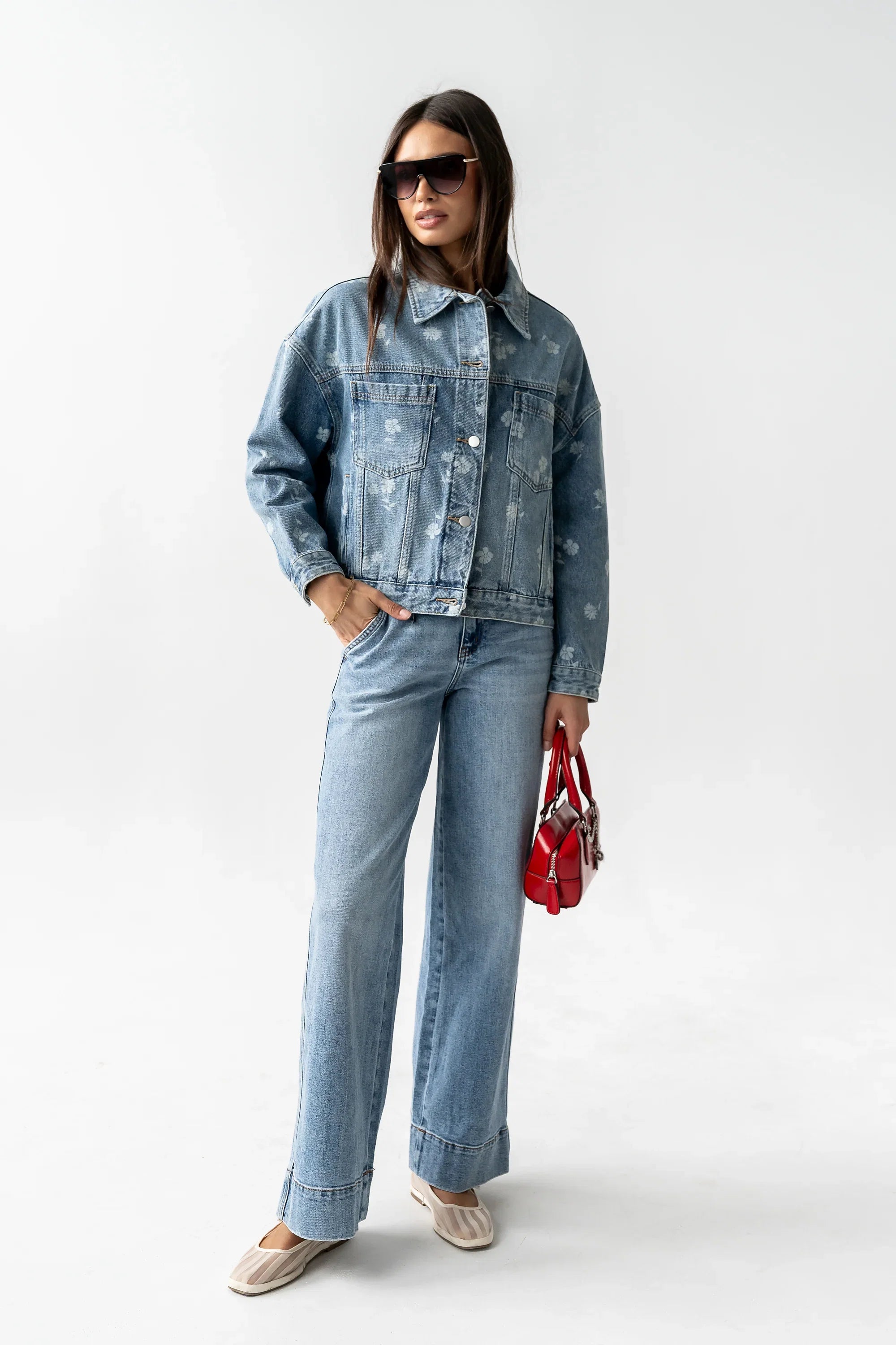 Carla Floral Denim Jacket