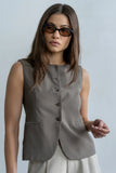 Katy Button Up Vest