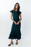 Mateo Floral Maxi Dress in Teal