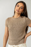 Zoey Knit Sweater in Taupe