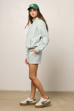 Elora Floral Sweatshirt in Blue FINAL SALE