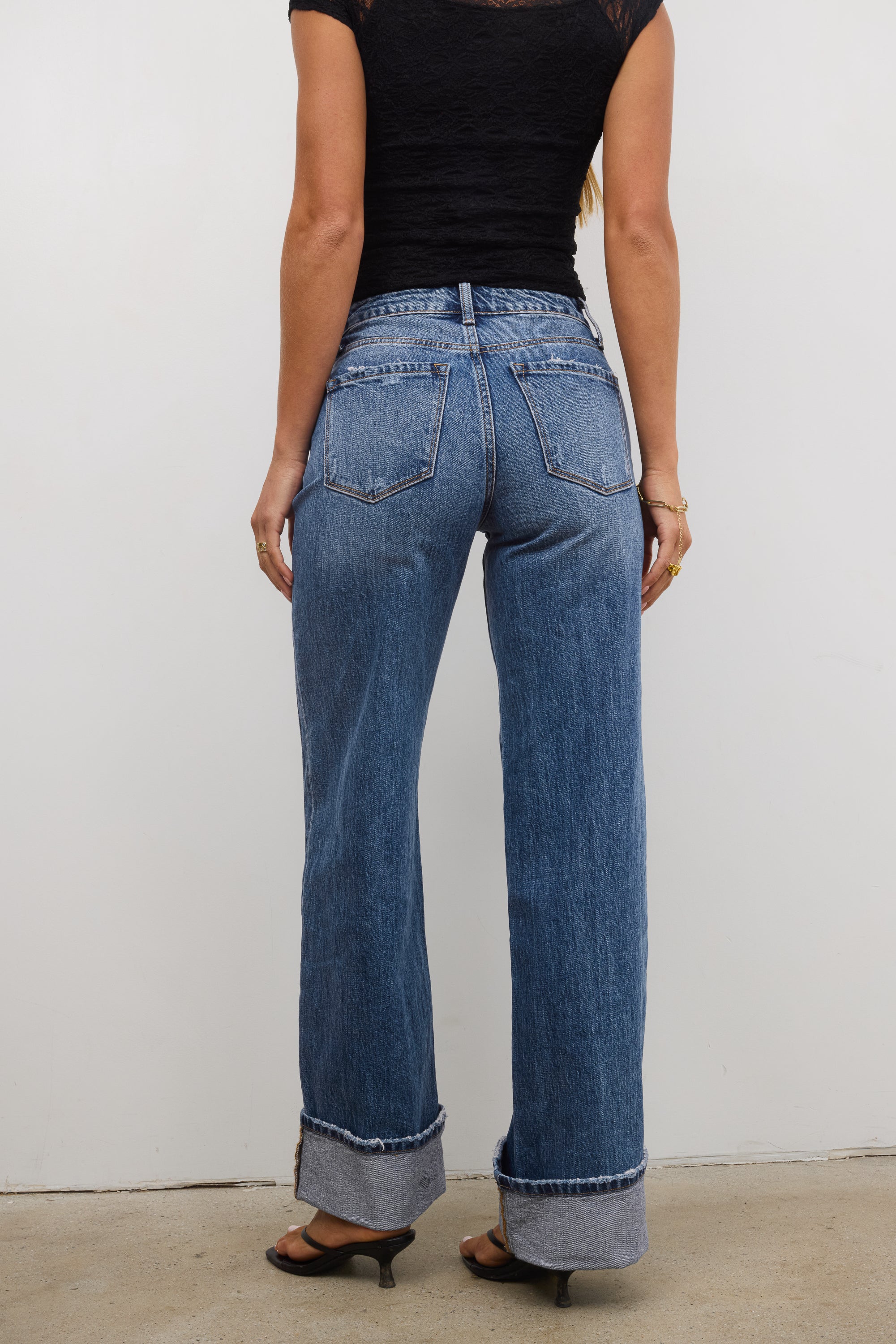 Kyla Cuffed Baggy Jeans FINAL SALE