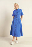 THE ESSENTIAL SHIRT DRESS BLUE