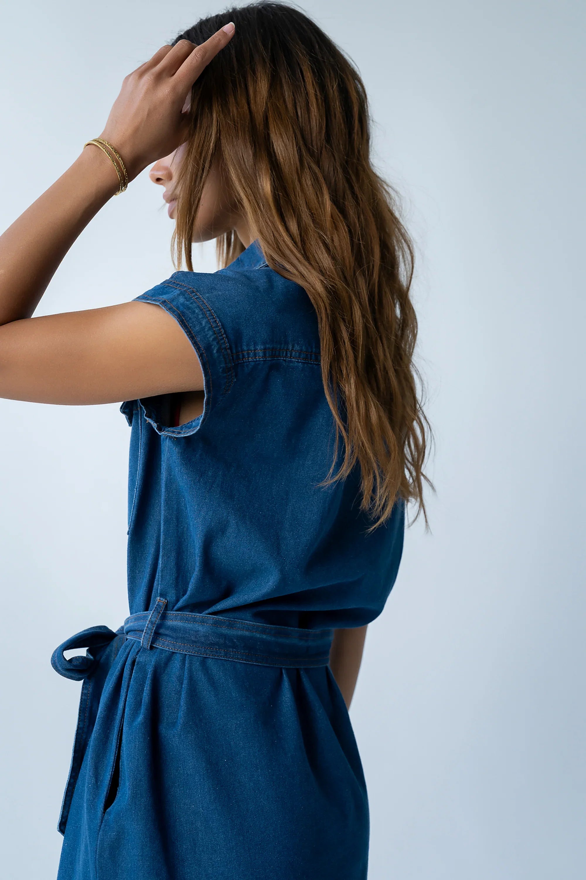 Randall Denim Midi Dress